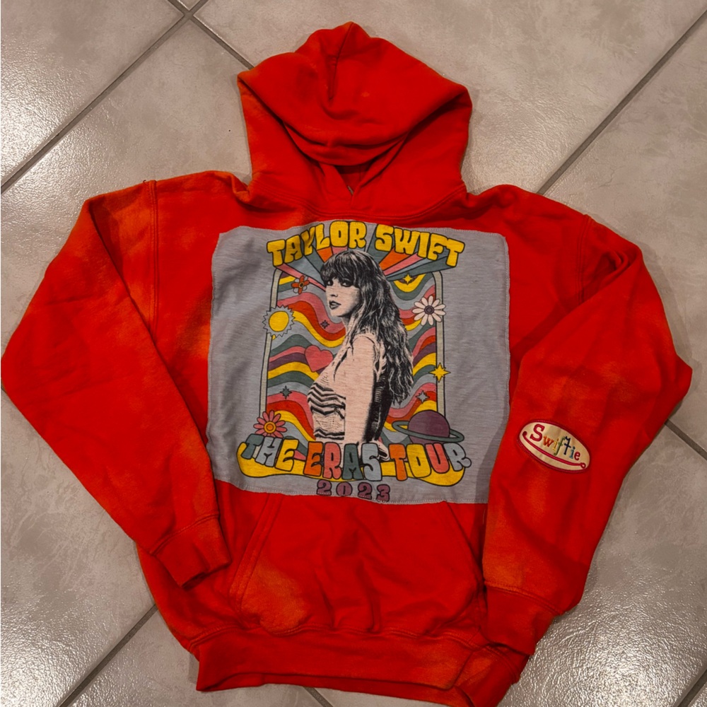 Orange Taylor Swift Graphic Hoodie